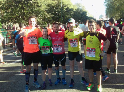 Los cinco burgaleses en la salida