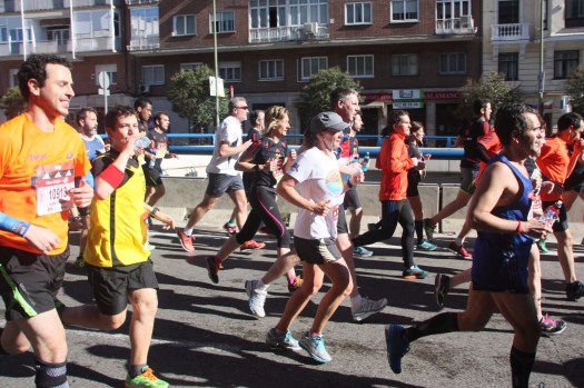 A la derecha, Miguel Ángel, quien me acompañó durante 33 kilómetros.